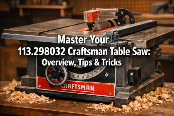 113.298032 Craftsman Table Saw: Overview, Tips & Tricks