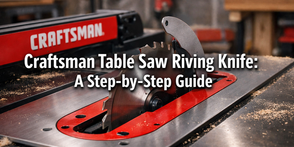 Craftsman Table Saw Riving Knife: A Step-by-Step Guide