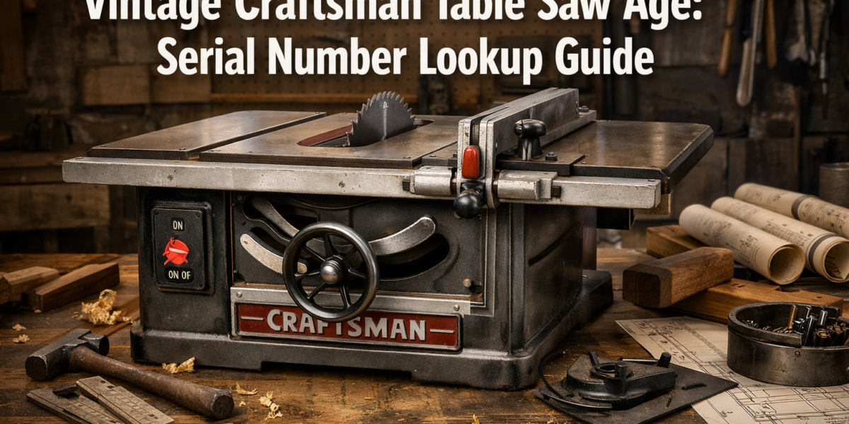Vintage Craftsman Table Saw Age: Serial Number Lookup Guide