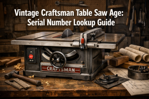 Vintage Craftsman Table Saw Age: Serial Number Lookup Guide