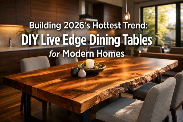 Building 2026's Hottest Trend: DIY Live Edge Dining Tables for Modern Homes