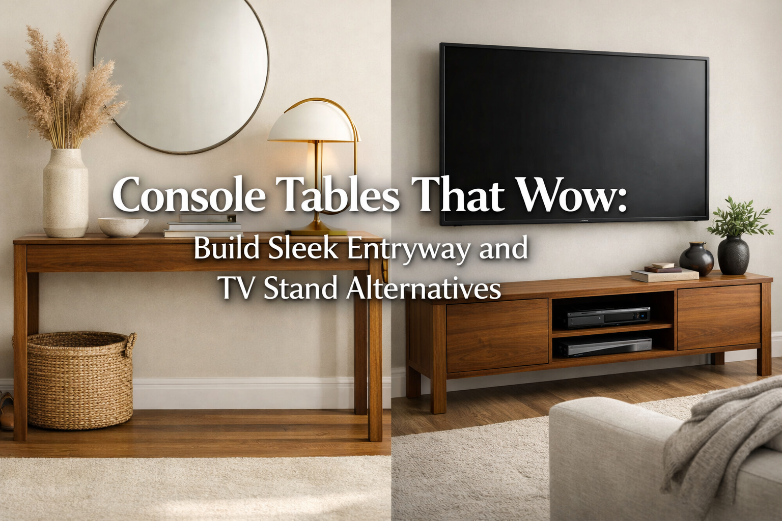 Console Tables That Wow: Build Sleek Entryway and TV Stand Alternatives