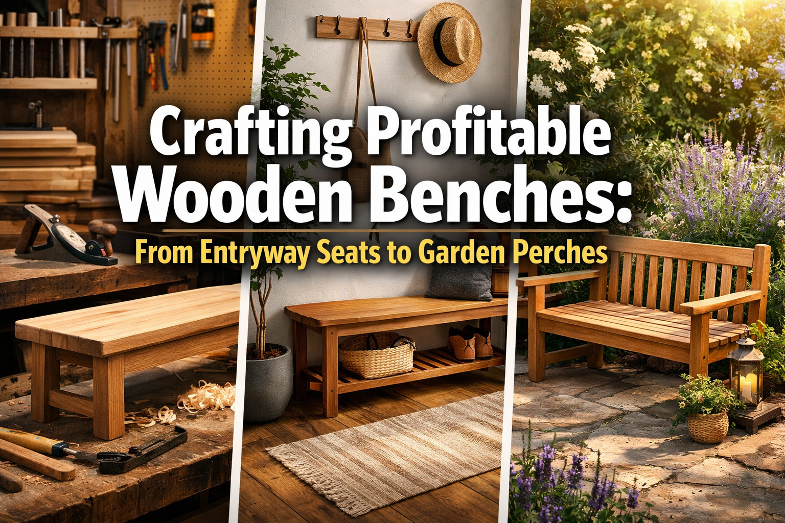 Crafting Profitable Wooden Benches: From Entryway Seats to Garden Perches