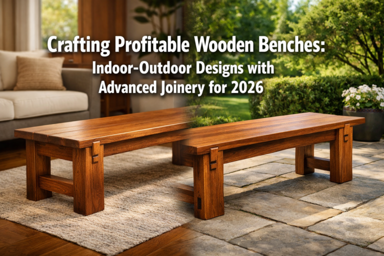 Crafting Profitable Wooden Benches: Indoor-Outdoor Designs with Advanced Joinery for 2026