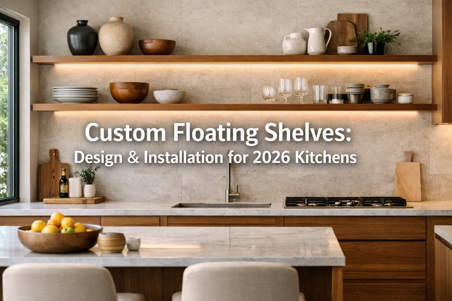 Custom Floating Shelves: From Design to Installation in Modern Kitchens
