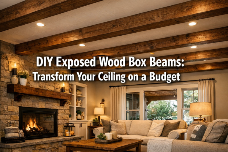 DIY Exposed Wood Box Beams: Transform Your Ceiling on a Budget