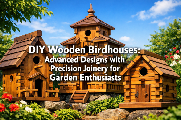 DIY Wooden Birdhouses: Advanced Designs with Precision Joinery for Garden Enthusiasts