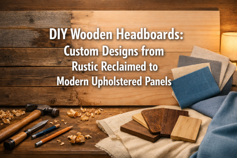 DIY Wooden Headboards: Custom Designs from Rustic Reclaimed to Modern Upholstered Panels
