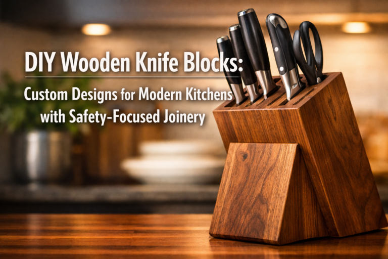 DIY Wooden Knife Blocks: Custom Designs for Modern Kitchens with Safety-Focused Joinery