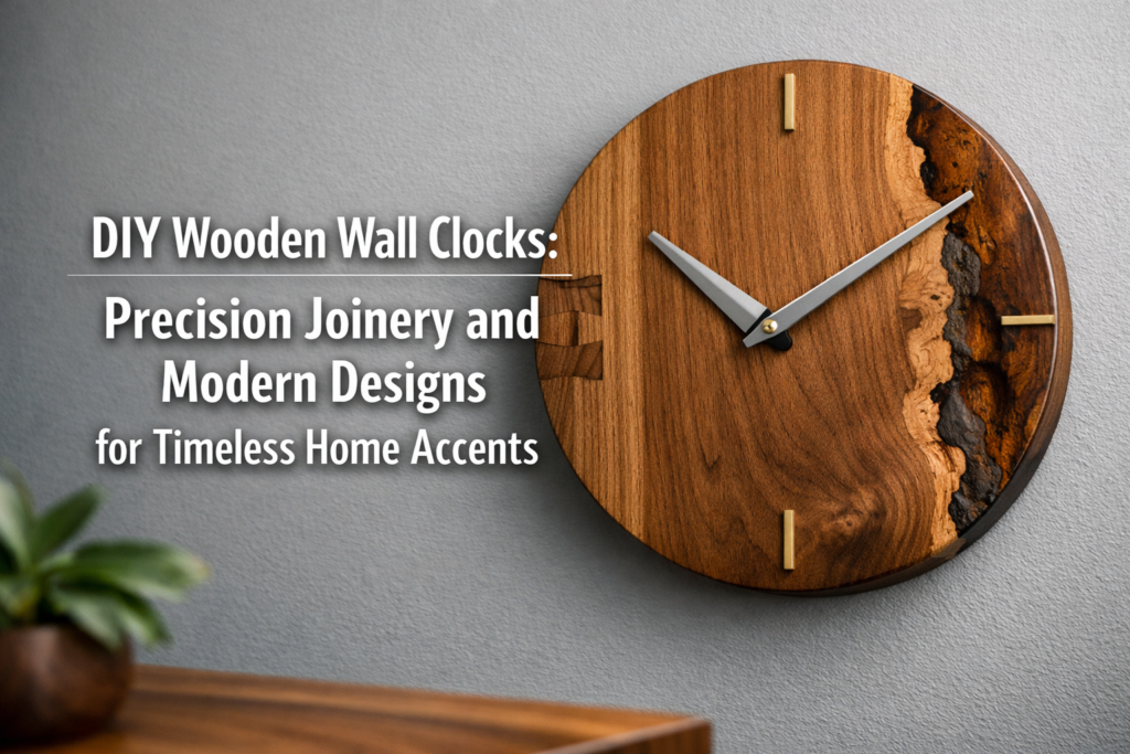 DIY Wooden Wall Clocks: Precision Joinery and Modern Designs