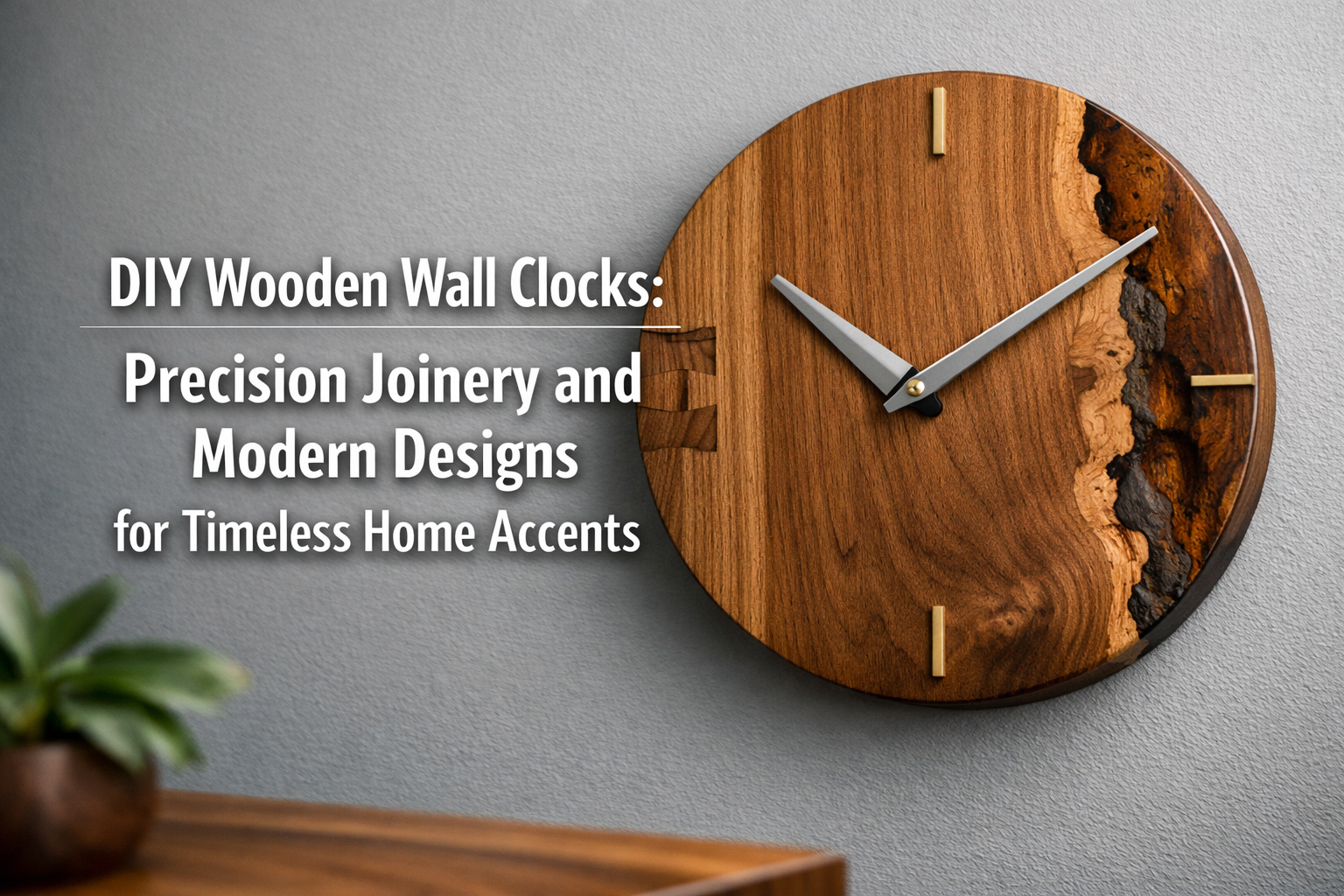 DIY Wooden Wall Clocks: Precision Joinery and Modern Designs for Timeless Home Accents