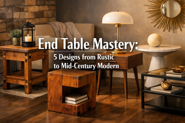 End Table Mastery: 5 Designs from Rustic to Mid-Century Modern