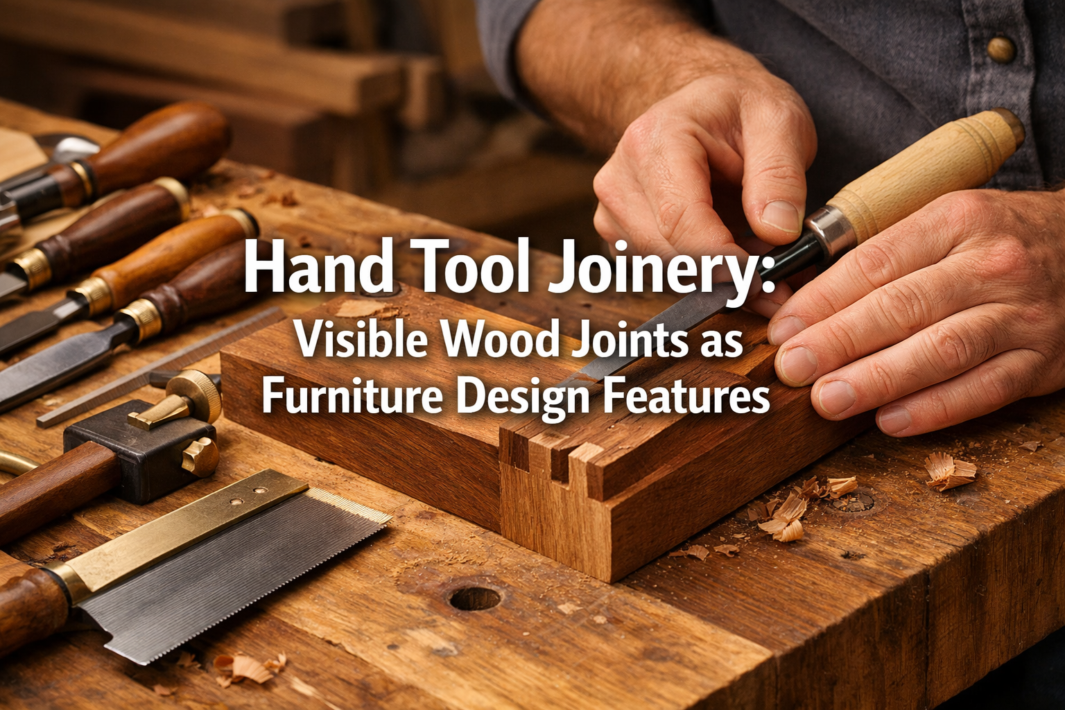 Hand Tool Joinery for Visible Wood Joints: Dovetails, Mortise-and-Tenon, and Box Joints as Design Features in Furniture and Small Projects
