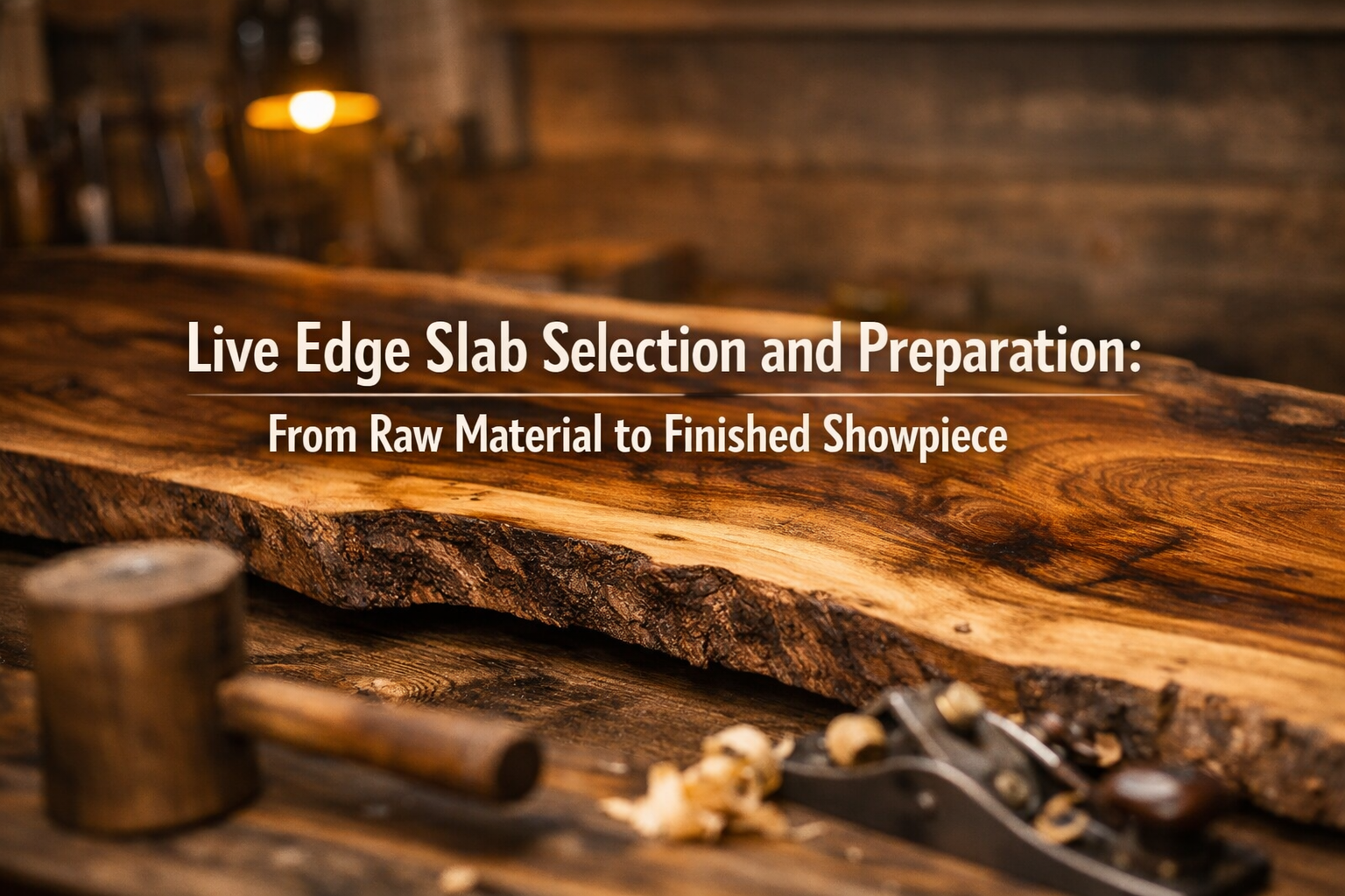 Live Edge Slab Selection and Preparation: From Raw Material to Finished Showpiece