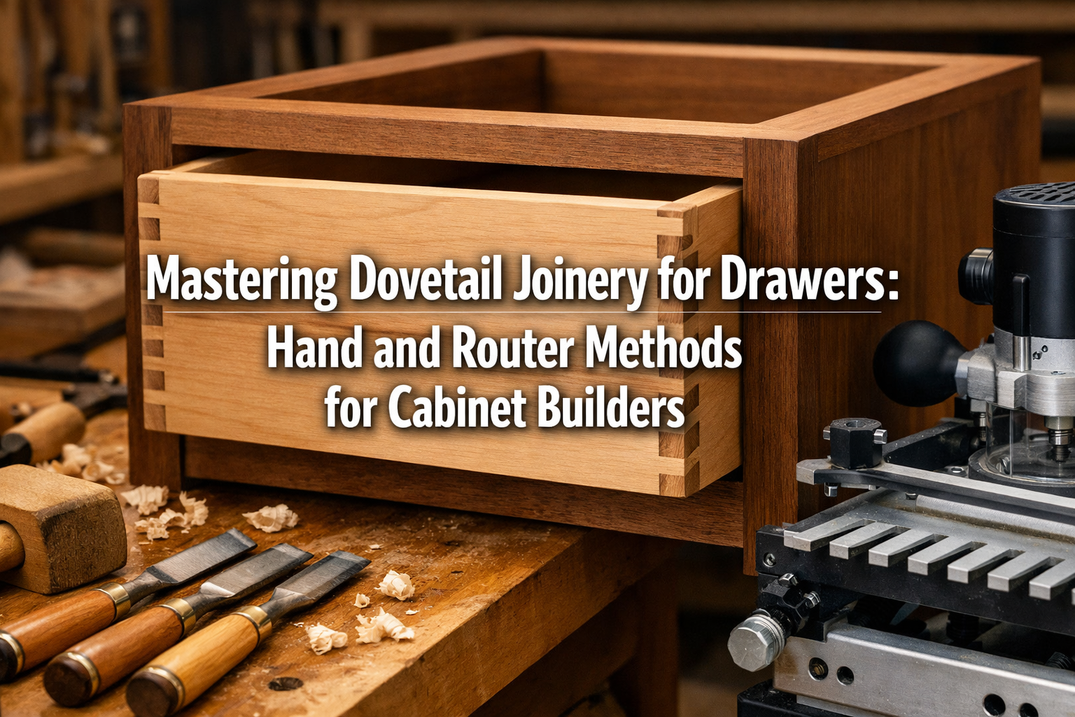 Mastering Dovetail Joinery for Drawers: Hand and Router Methods for Cabinet Builders