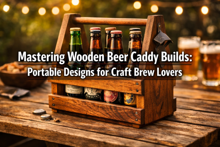 Mastering Wooden Beer Caddy Builds: Portable Designs for Craft Brew Lovers