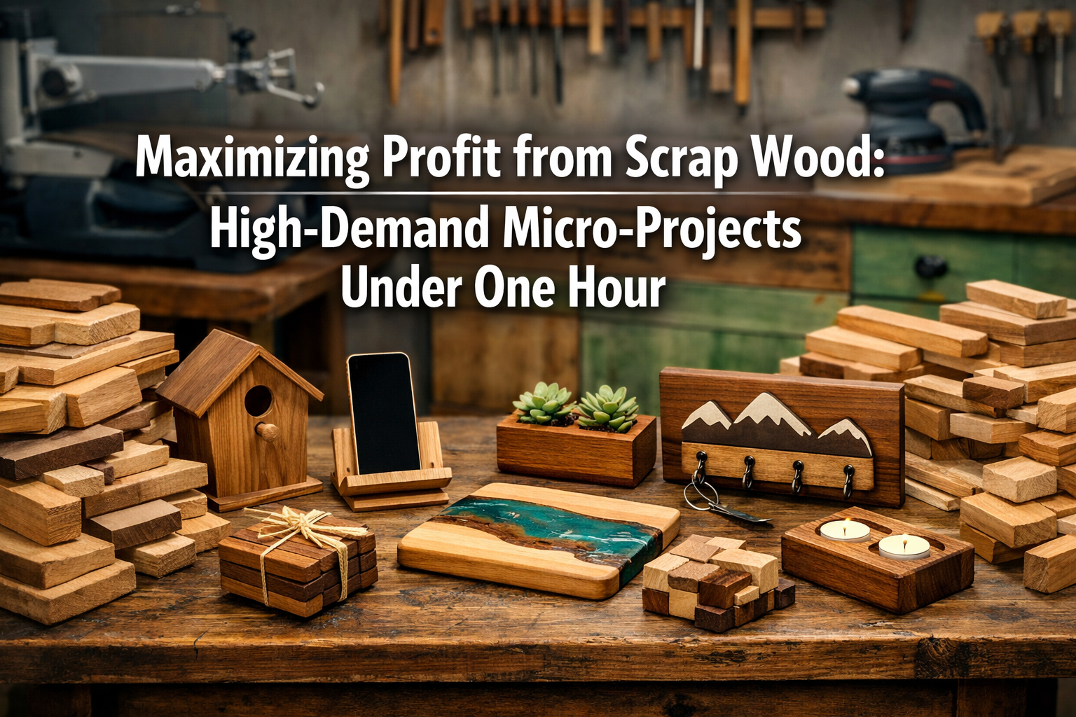 Maximizing Profit from Scrap Wood: High-Demand Micro-Projects Under One Hour