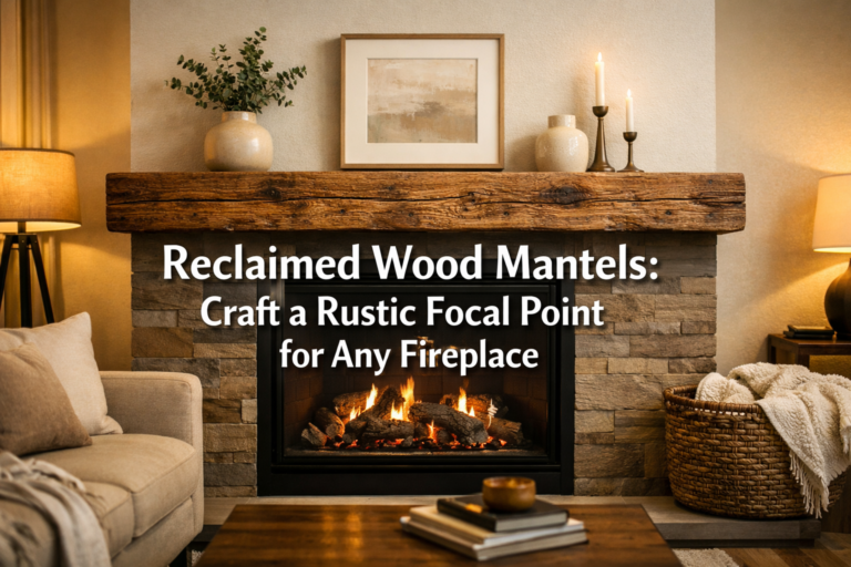 Reclaimed Wood Mantels: Craft a Rustic Focal Point for Any Fireplace