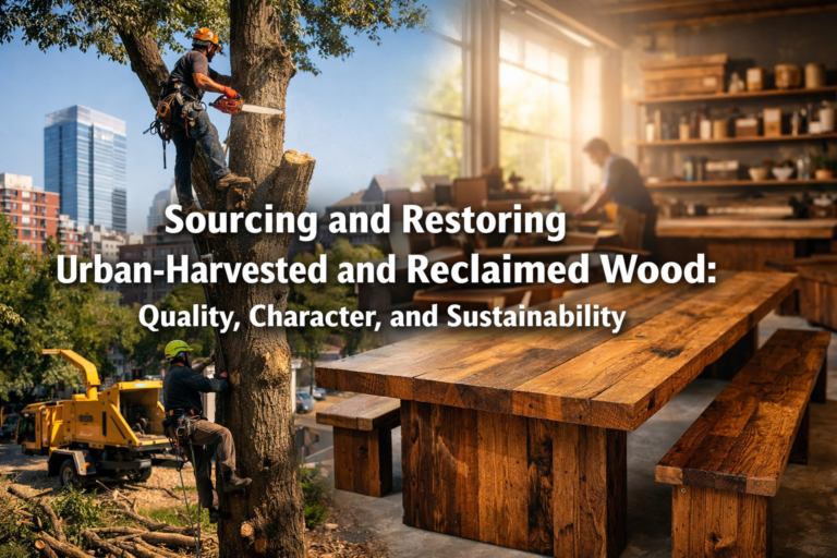 Sourcing and Restoring Urban-Harvested and Reclaimed Wood: Quality, Character, and Sustainability