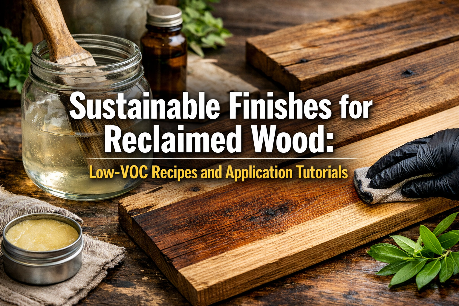 Sustainable Finishes for Reclaimed Wood: Low-VOC Recipes and Application Tutorials