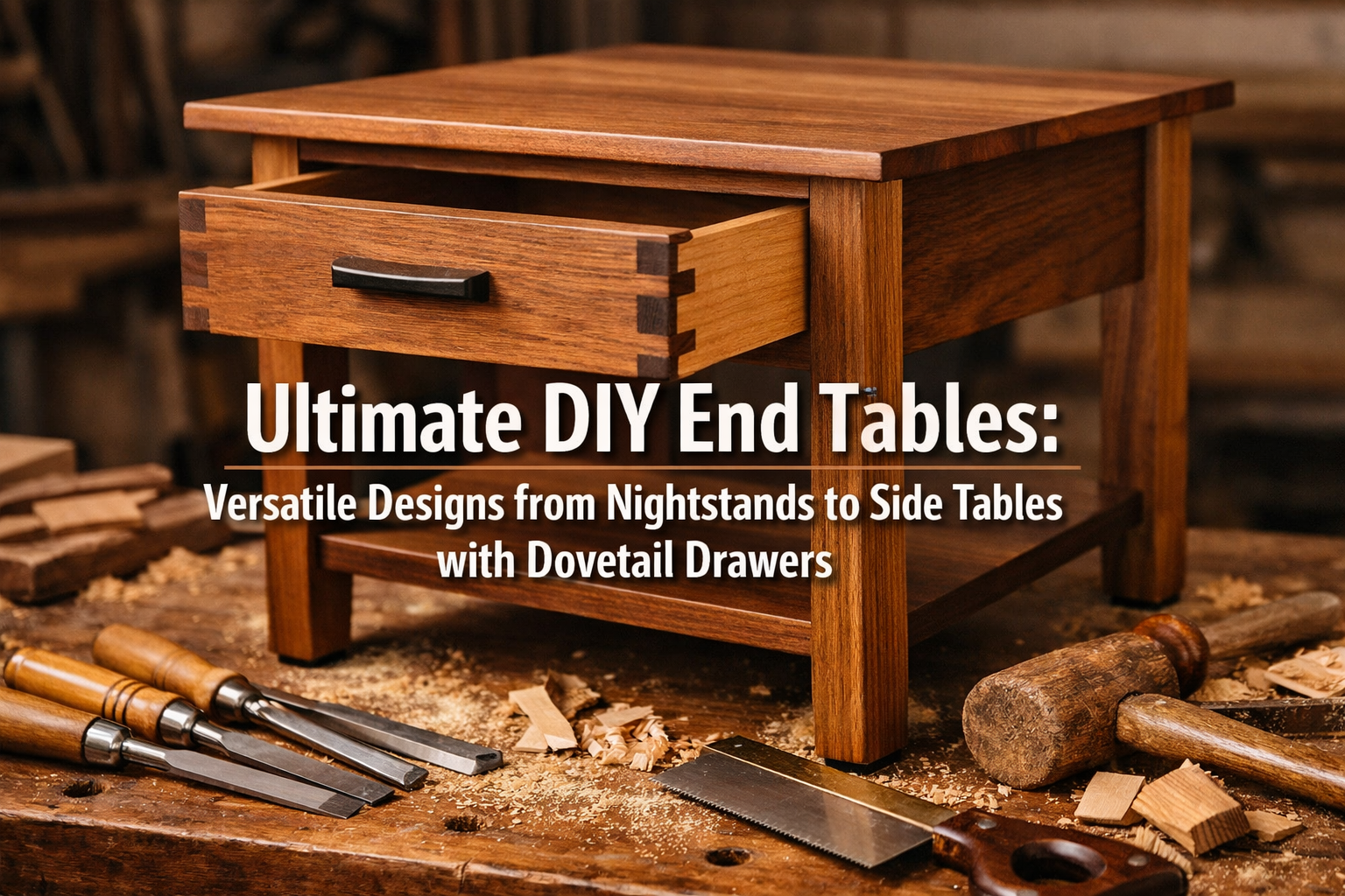 Ultimate DIY End Tables: Versatile Designs from Nightstands to Side Tables with Dovetail Drawers