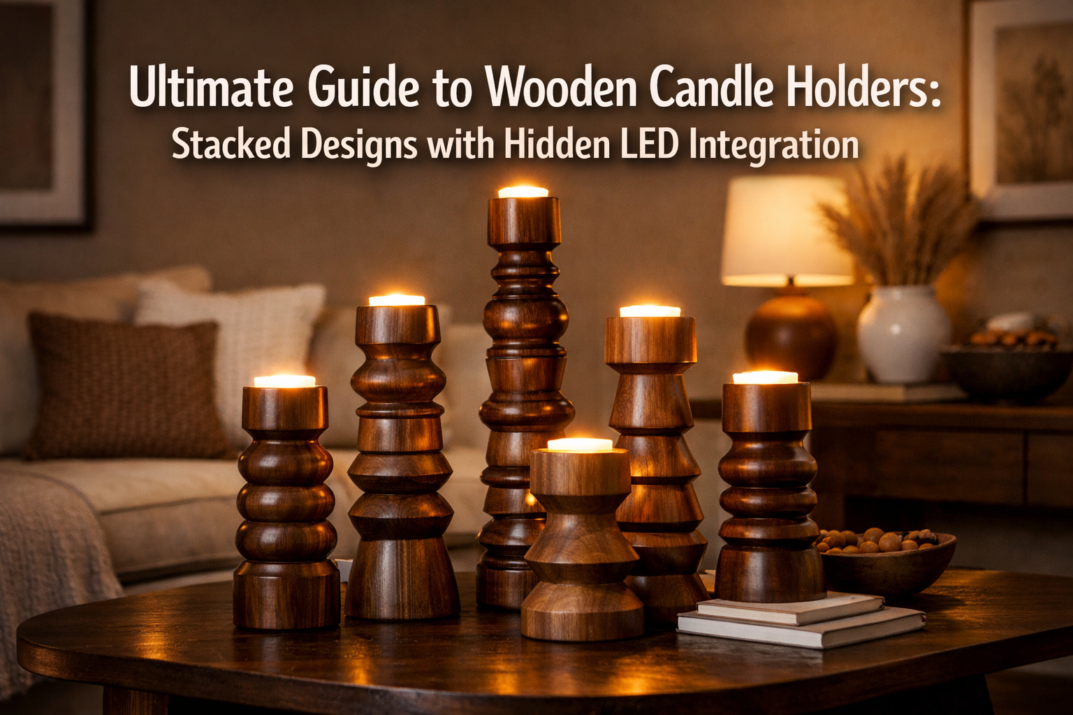 Ultimate Guide to Wooden Candle Holders: Stacked Designs with Hidden LED Integration