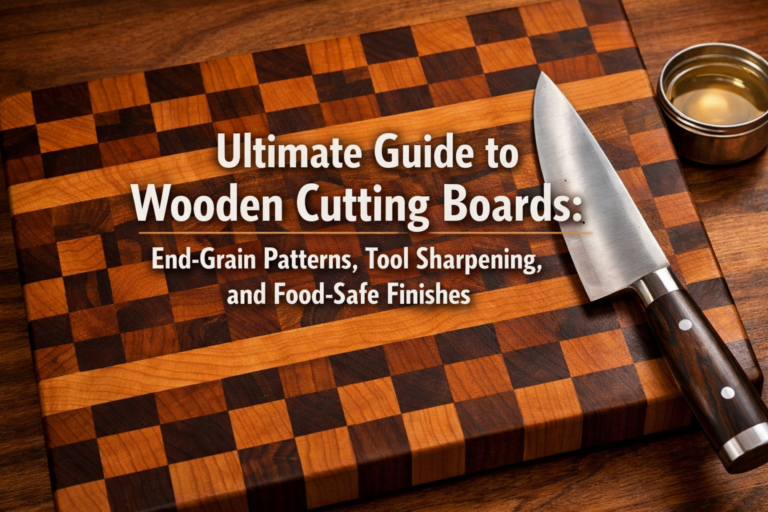 Ultimate Guide to Wooden Cutting Boards: End-Grain Patterns, Tool Sharpening, and Food-Safe Finishes