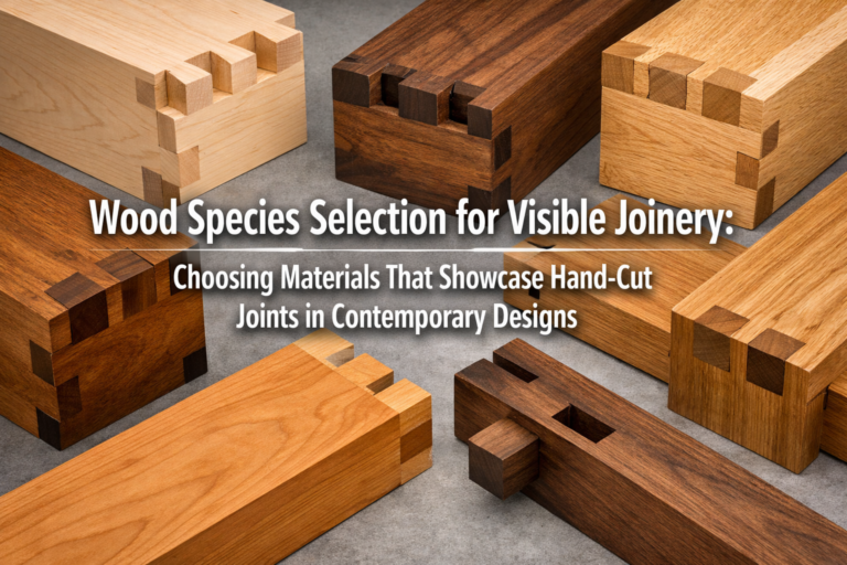 Wood Species Selection for Visible Joinery: Choosing Materials That Showcase Hand-Cut Joints in Contemporary Designs
