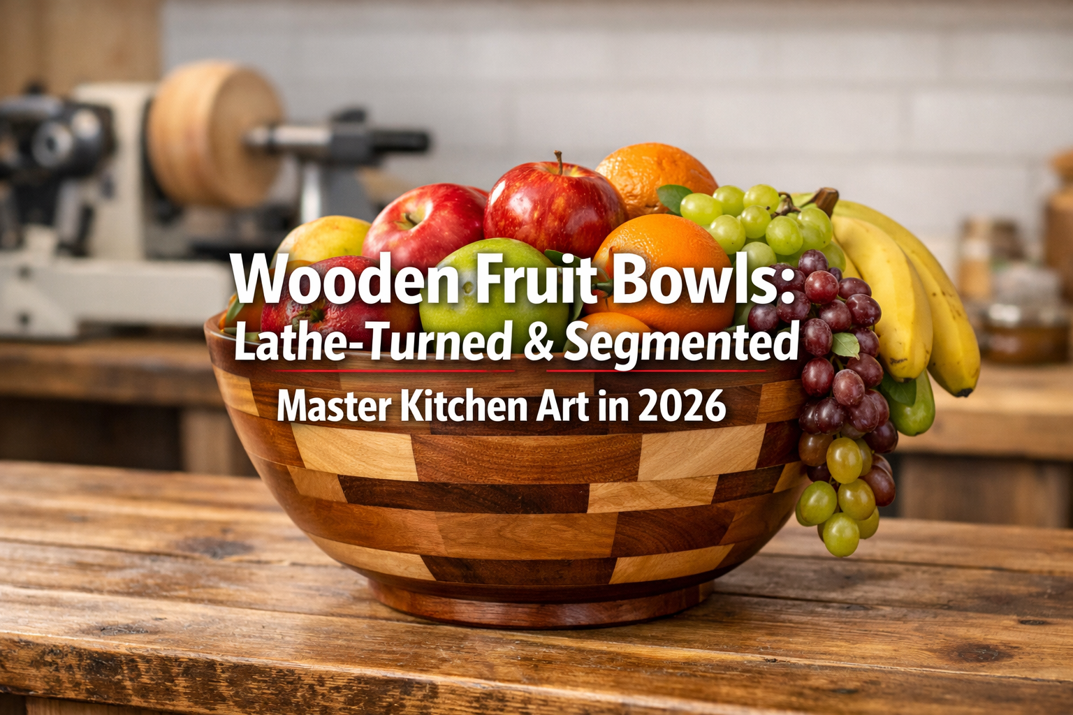 Wooden Fruit Bowls: Lathe-Turned and Segmented Builds for Kitchen Statement Pieces