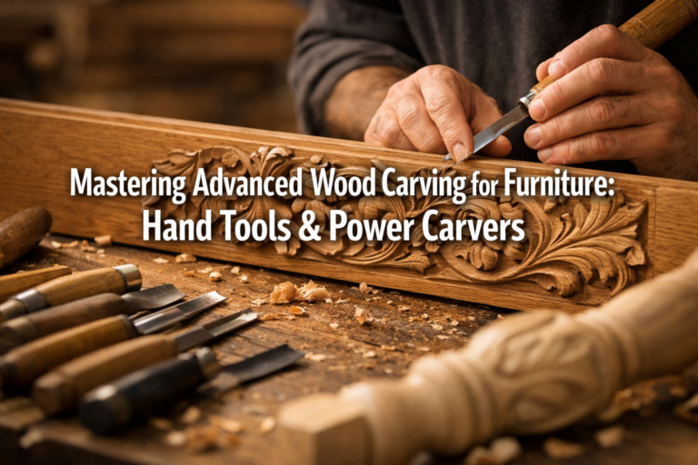Advanced Wood Carving Techniques for Decorative Furniture Accents: Hand Tools & Power Carvers