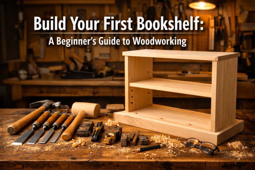 Beginner's Guide to Building a Simple Wooden Bookshelf: Tools,