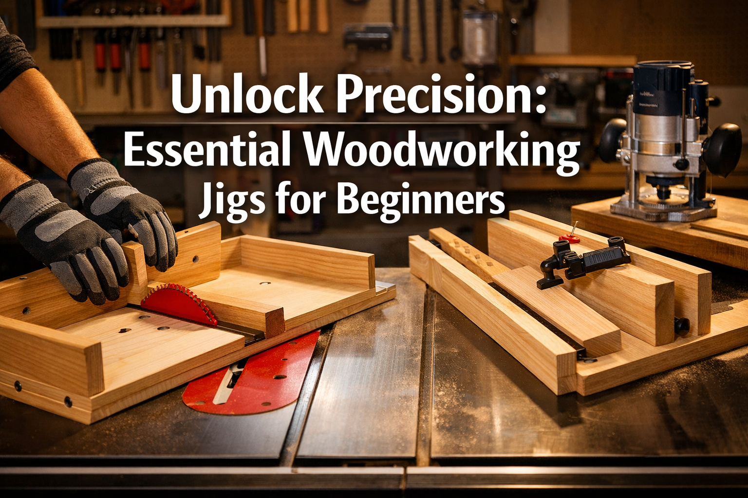 Beginner's Guide to Essential Woodworking Jigs: Improve Accuracy and Safety for Common Cuts