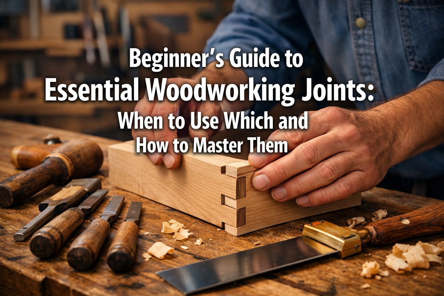 Beginner's Guide to Essential Woodworking Joints: When to Use Which and How to Master Them