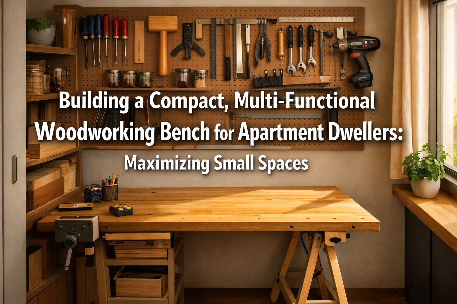 Compact Bench Design Building a Compact, Multi-Functional Woodworking Bench for Apartment