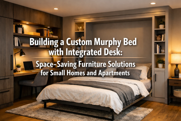 Building a Custom Murphy Bed with Integrated Desk: Space-Saving Furniture Solutions for Small Homes and Apartments