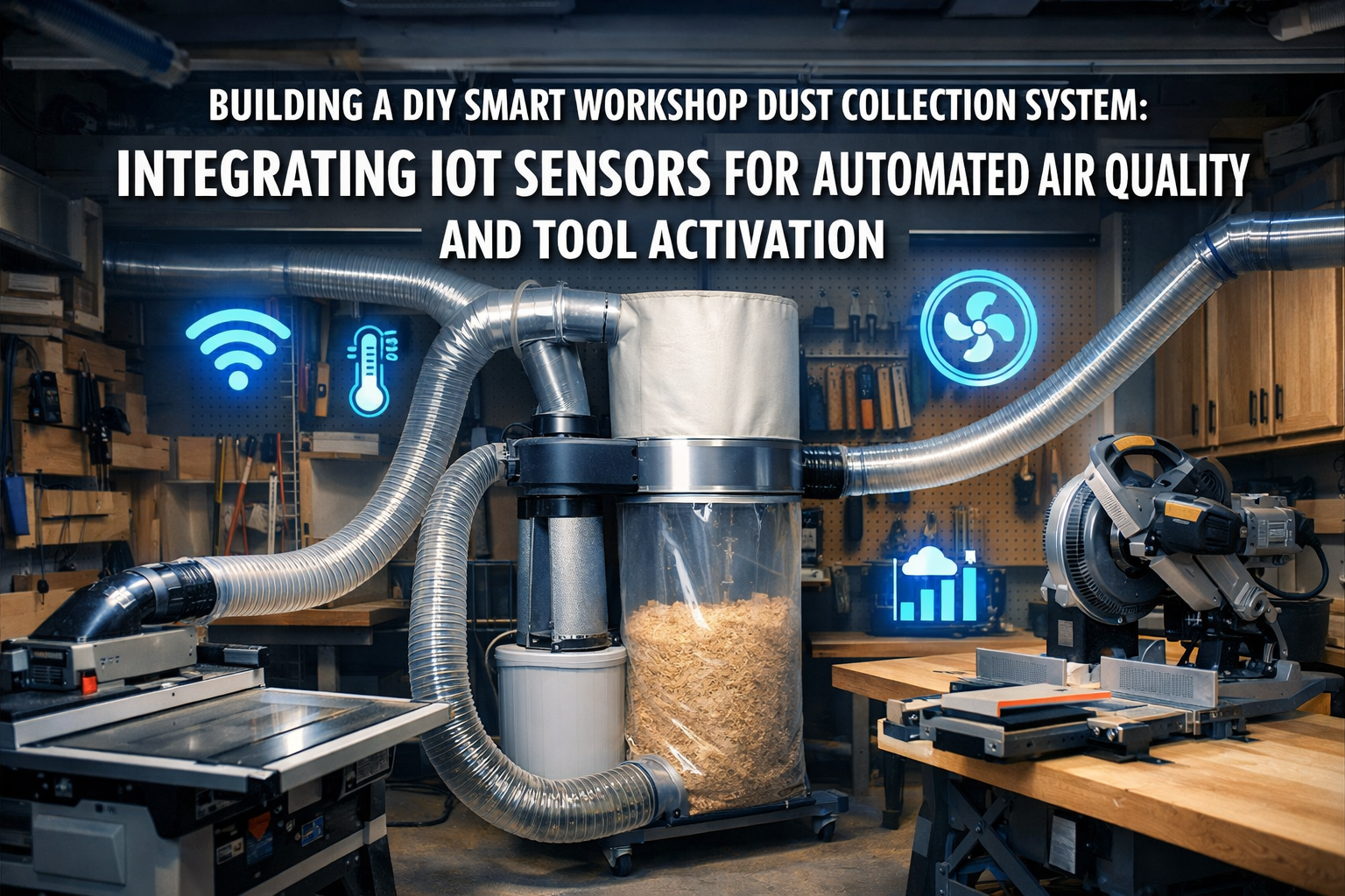 Building a DIY Smart Workshop Dust Collection System: Integrating IoT Sensors for Automated Air Quality and Tool Activation