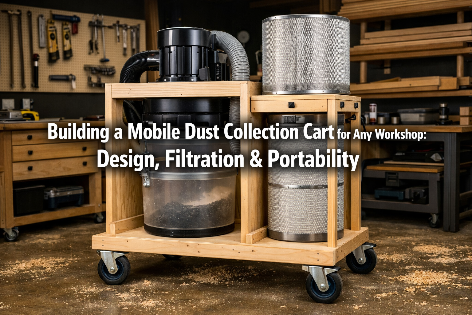 Building a Mobile Dust Collection Cart for Any Workshop: Design, Filtration & Portability