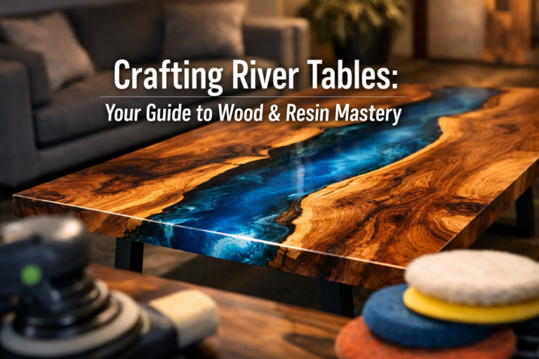 Building a Modern Wood and Resin River Table: Techniques for Beginners and Intermediate Makers