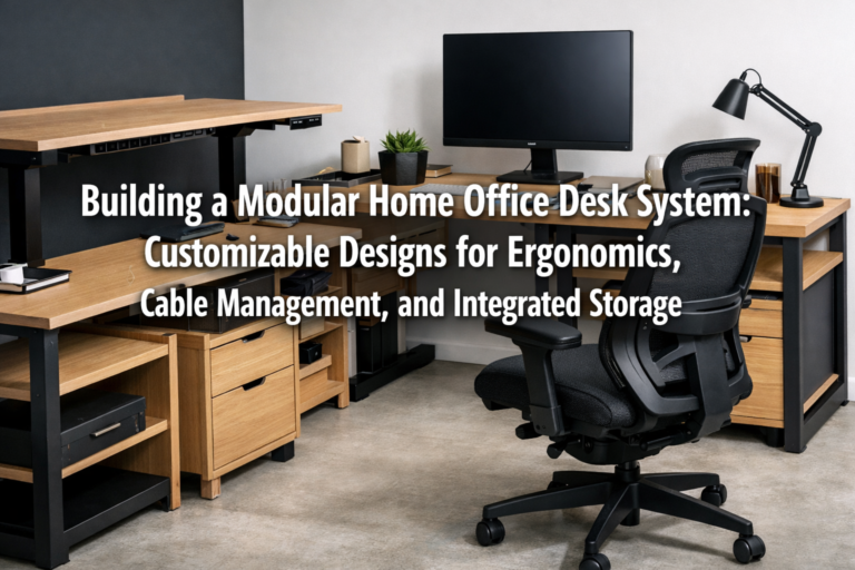Building a Modular Home Office Desk System: Customizable Designs for Ergonomics, Cable Management, and Integrated Storage