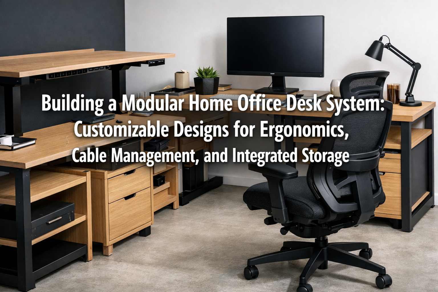 Building a Modular Home Office Desk System: Customizable Designs for Ergonomics, Cable Management, and Integrated Storage