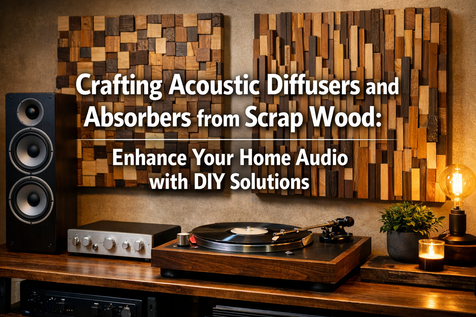 Crafting Acoustic Diffusers and Absorbers from Scrap Wood: Enhance Your Home Audio with DIY Solutions