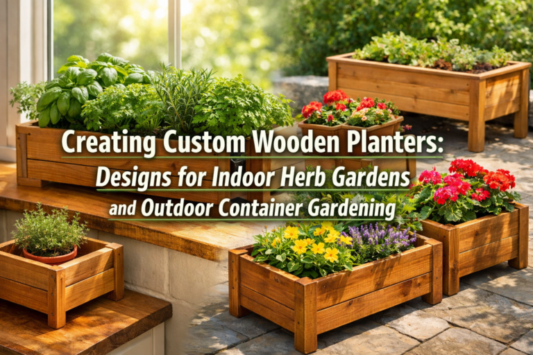 Creating Custom Wooden Planters: Designs for Indoor Herb Gardens and Outdoor Container Gardening