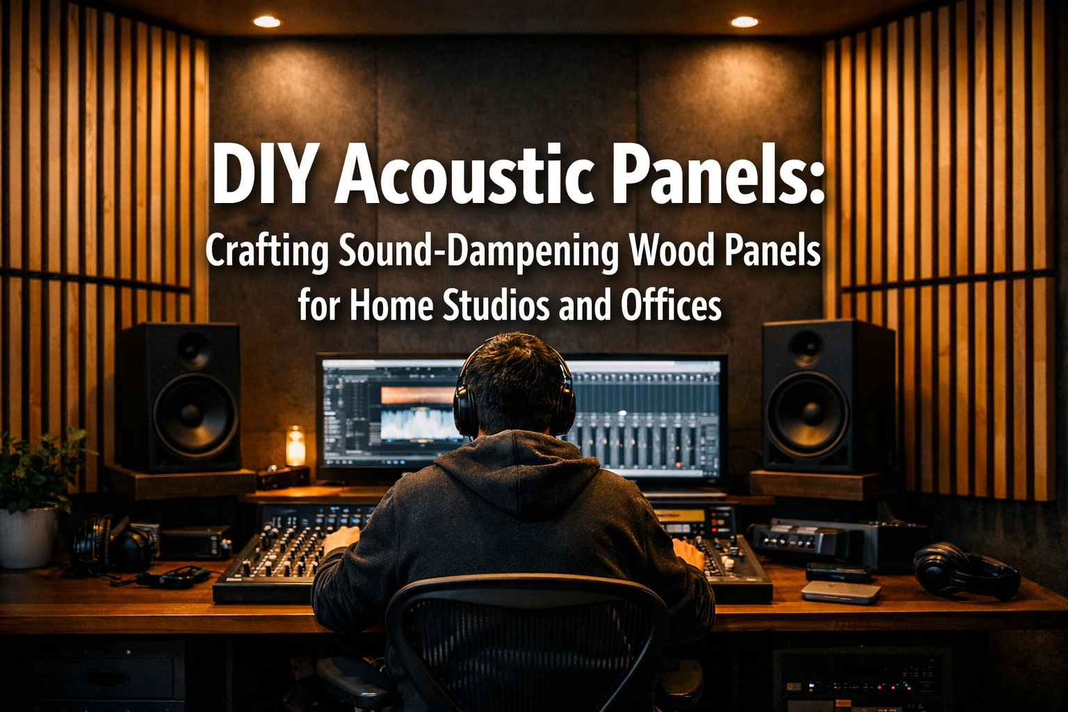 DIY Acoustic Panels: Crafting Sound-Dampening Wood Panels for Home Studios and Offices