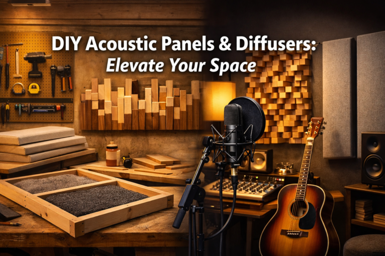 DIY Acoustic Panels and Diffusers: Improving Workshop Sound and Creating Home Studio Decor