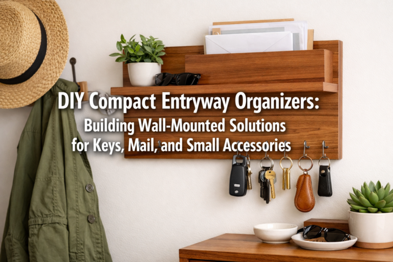 DIY Compact Entryway Organizers: Building Wall-Mounted Solutions for Keys, Mail, and Small Accessories