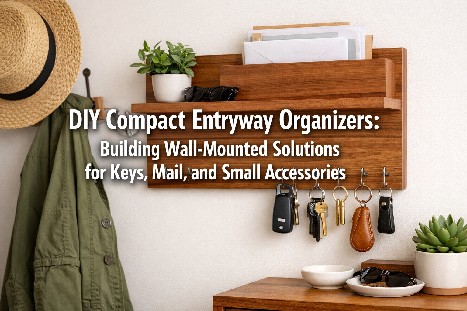 DIY Compact Entryway Organizers: Building Wall-Mounted Solutions for Keys, Mail, and Small Accessories