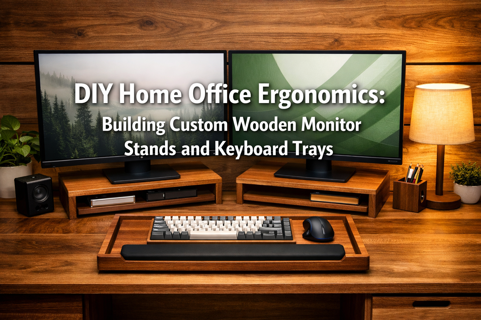 DIY Home Office Ergonomics: Building Custom Wooden Monitor Stands and Keyboard Trays