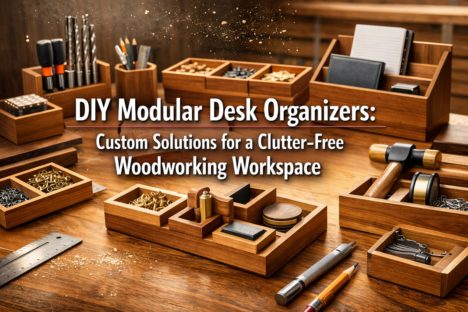 DIY Modular Desk Organizers: Custom Solutions for a Clutter-Free Woodworking Workspace