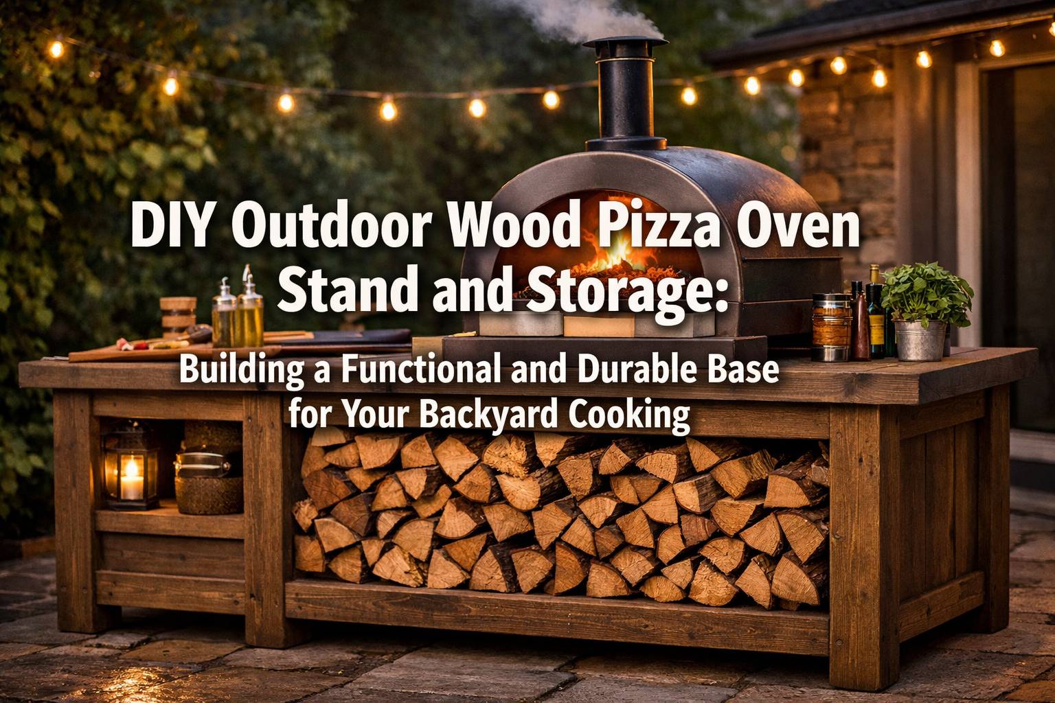 DIY Outdoor Wood Pizza Oven Stand and Storage: Building a Functional and Durable Base for Your Backyard Cooking