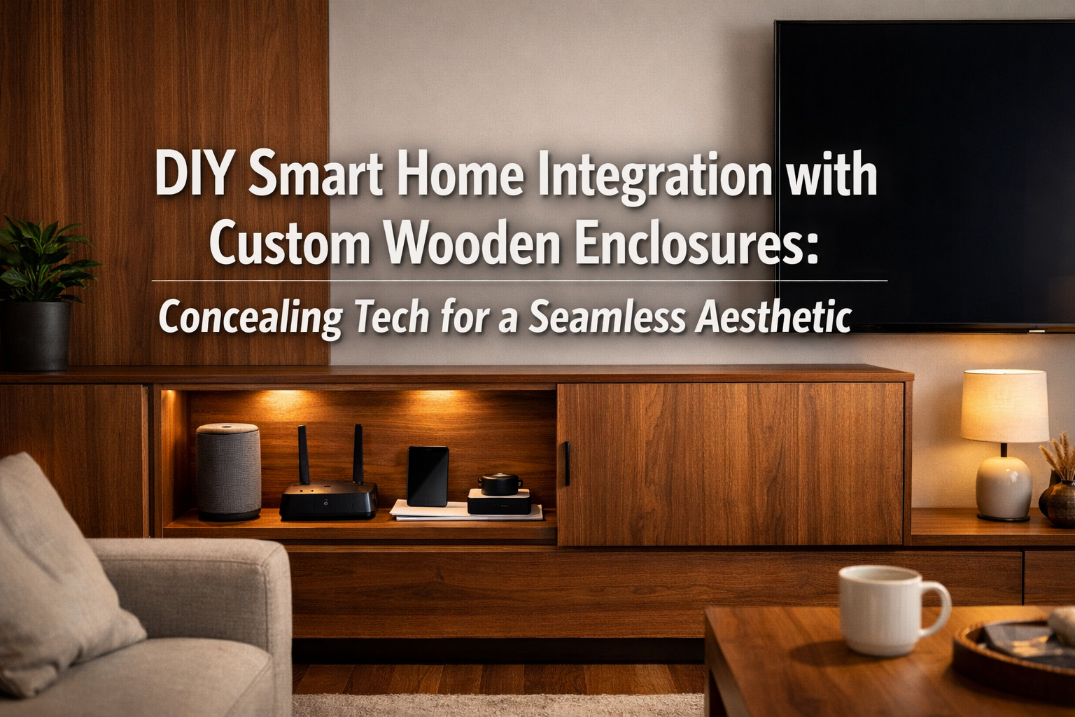 DIY Smart Home Integration with Custom Wooden Enclosures: Concealing Tech for a Seamless Aesthetic